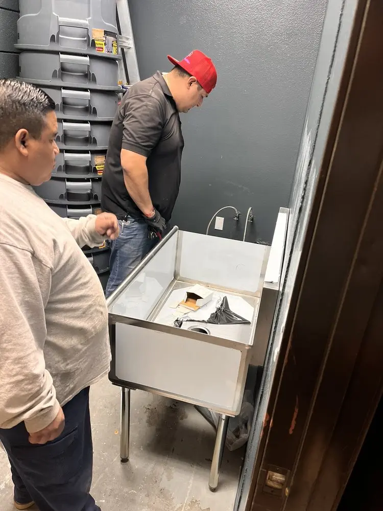 Commercial plumbing and sink installation in Oakleigh